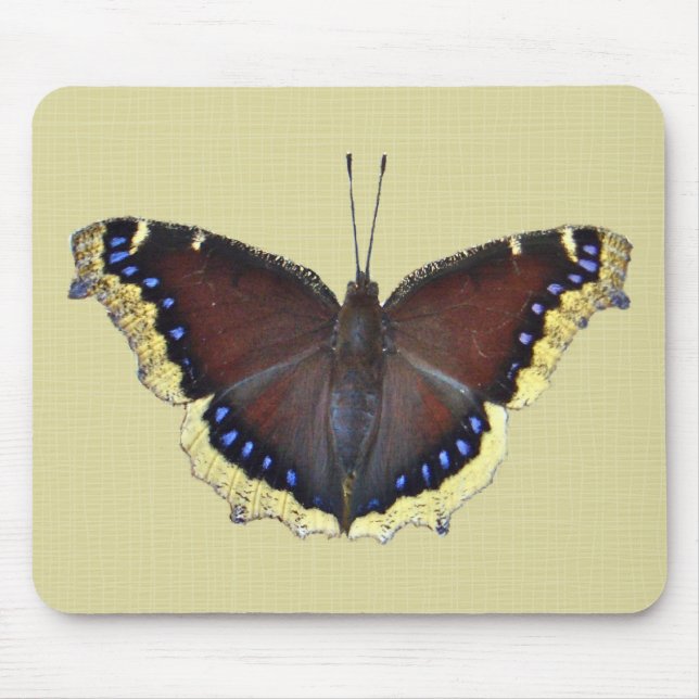 Mousepad Mourning Cloak Butterfly - Antiopa Ninfalis (Frente)