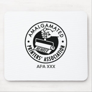 Mousepad Mouse APA letterpress para personalizar