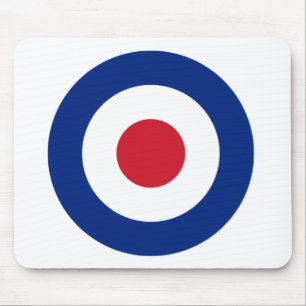 Mousepad Mouse azul-MOD, vermelho-branco Presentes MOD