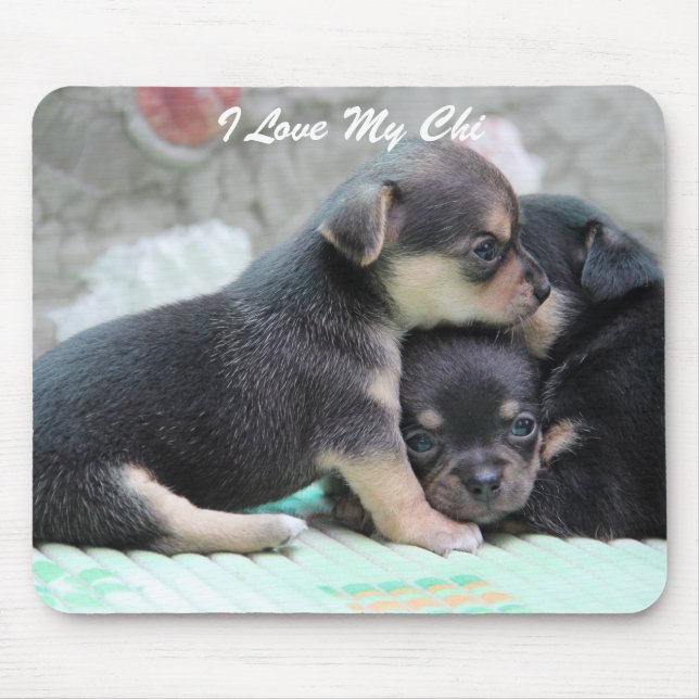 Mousepad Mouse Chihuahua Adicionar Foto E Texto (Frente)