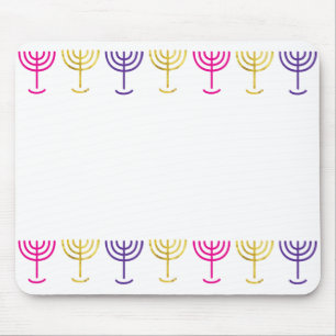 Mousepad Mouse Colorido Menorah