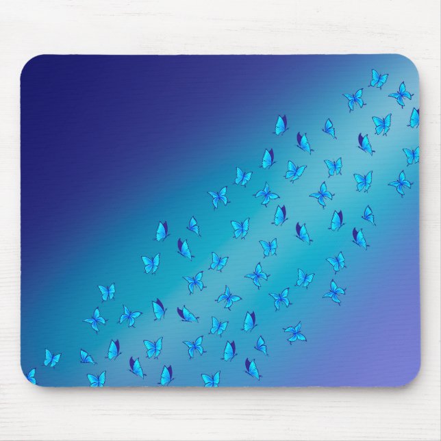 Mousepad Mouse com borboletas entorpecidas (Frente)