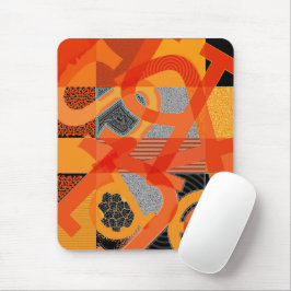 Mousepad Mouse com letra abstrato
