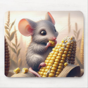 Mousepad Mouse Comendo Milho No Cob