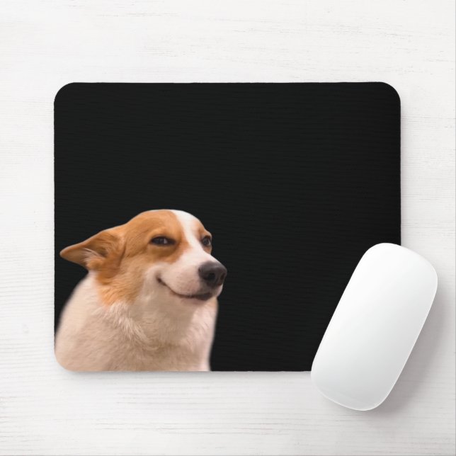 Mousepad Mouse Corgi Meme Pad Sorridente (Com mouse)