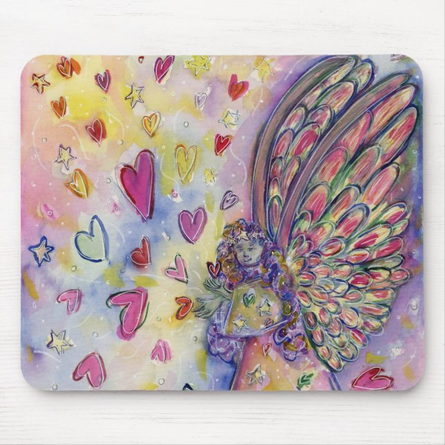 Mousepad Mouse de Arte Anjo do Guardião Manifesto (Frente)