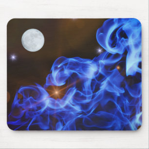 Mousepad Mouse de Arte Espacial da Lua e Cosmos