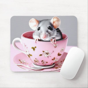 Mousepad Mouse De cinza No Teacup