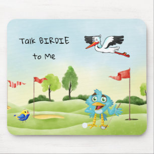 Mousepad Mouse de Golfe Divertido Fale Birdie comigo