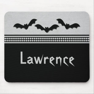 Mousepad Mouse De Halloween, Cinza De Luz