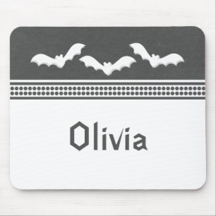 Mousepad Mouse de Halloween, Cinza Escuro