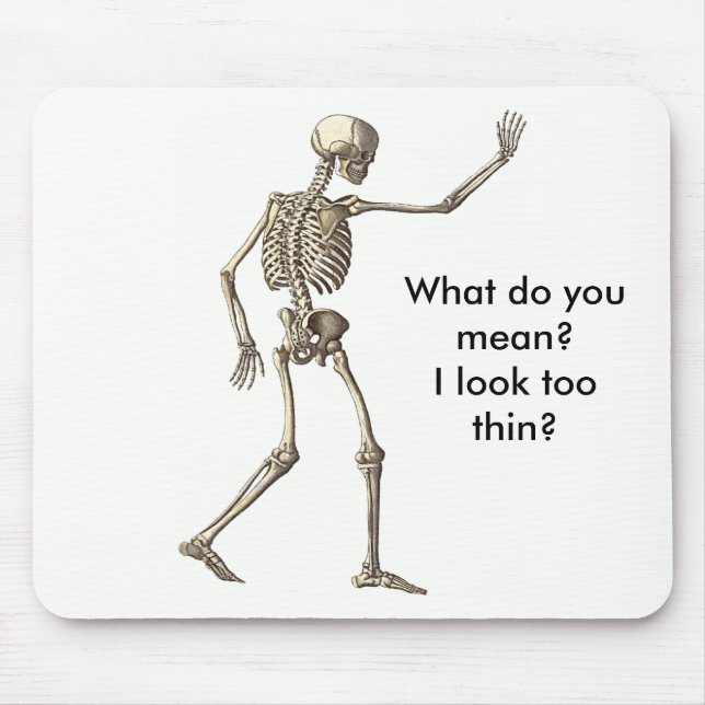 Mousepad Mouse de onda esquelético (Frente)