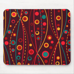 Mousepad Mouse de Partículas Vermelhas
