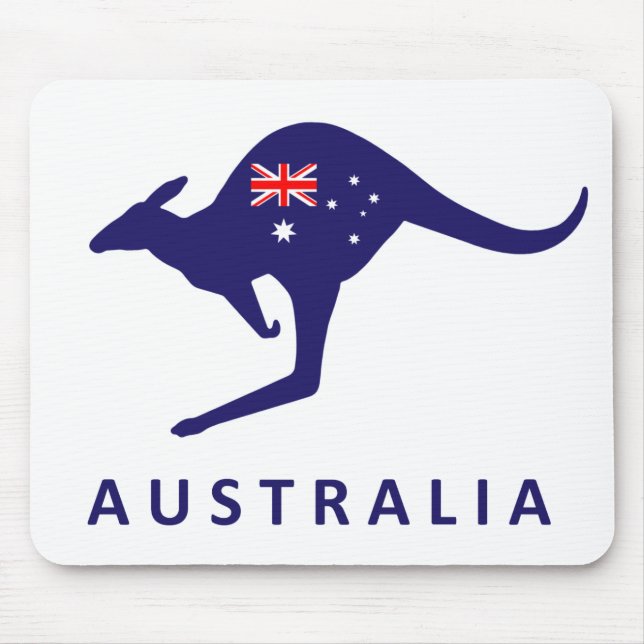 MOUSEPAD MOUSE DE PAVILHÃO AUSTRÁLIA KANGAROO (Frente)