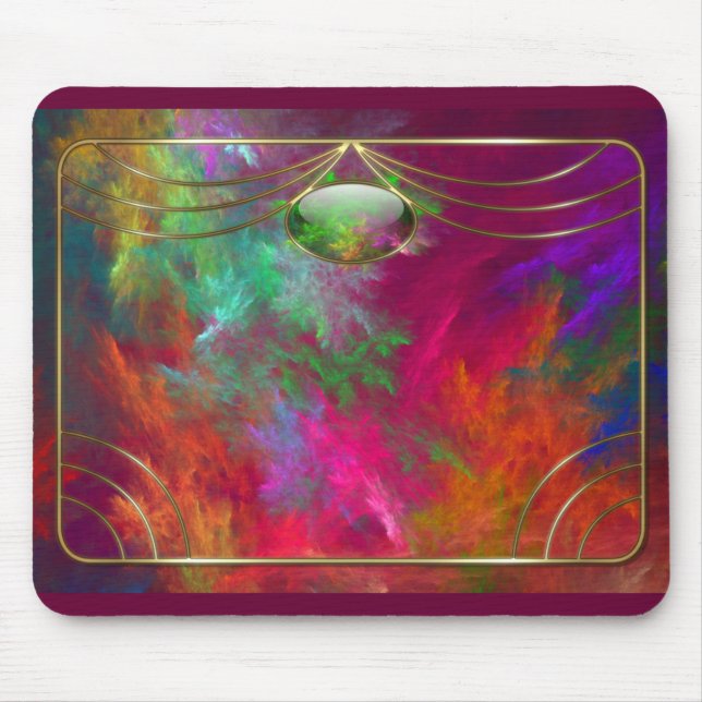 Mousepad Mouse de Profundidade Coral (Frente)