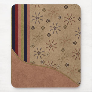 Mousepad Mouse Design de Flor Faux Suede