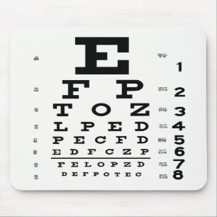 Mousepad Mouse do Gráfico de Olhos