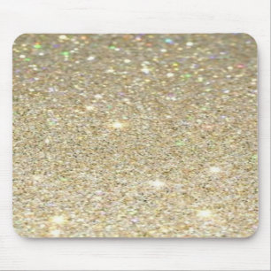 Mousepad Mouse Dourado Falso, Olho Lítido