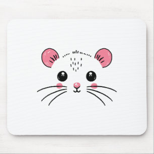 Mousepad Mouse Face Costume Girl Birthday Mouse Halloween