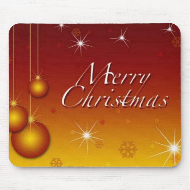 Mousepad Mouse Feliz de Natal (Frente)