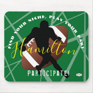 Mousepad Mouse FOOTBALL Pad Roxo HAMbyWG