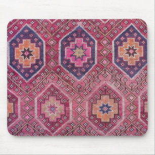Mousepad Mouse Geométrico Magenta Tribal