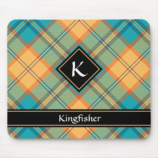 Mousepad Mouse Kingfisher Tartan (Frente)