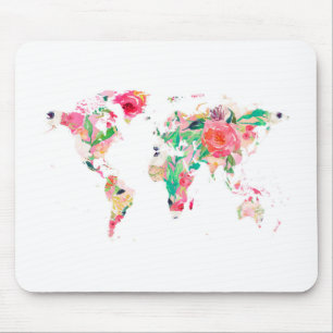 Mousepad Mouse Map Mouse Pad, Rosa