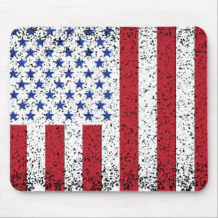 Mousepad Mouse Nacional do Estado Americano de Bandeira de