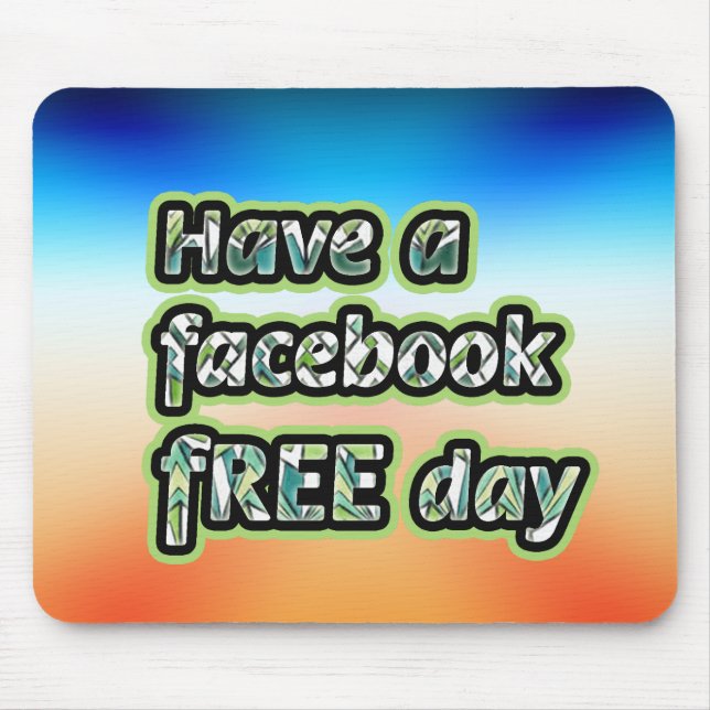 Mousepad Mouse no Facebook Free Day (Frente)