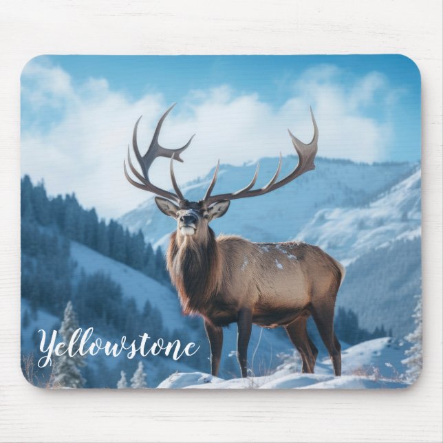 Mousepad Mouse Pad-Yellowstone Elk (Frente)