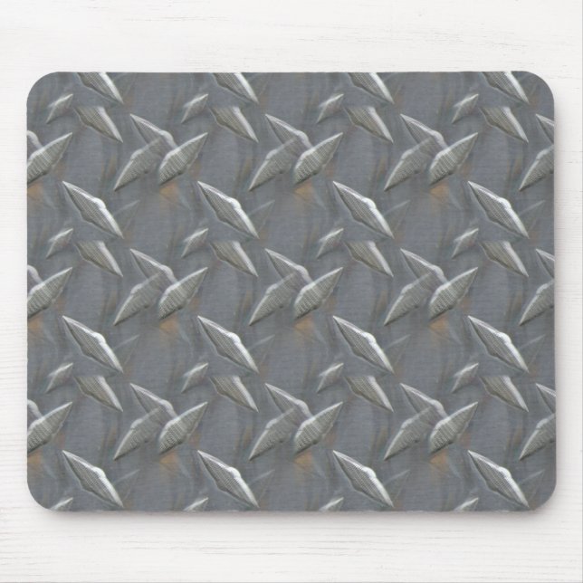 Mousepad Mouse Padrão de Diamante Metálico Muito Legal (Frente)