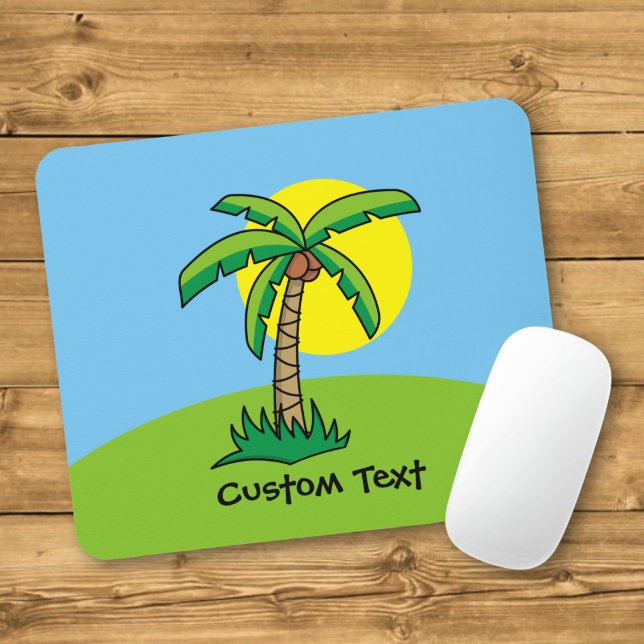 Mousepad Mouse Palm Tree Desenho Animado (Criador carregado)