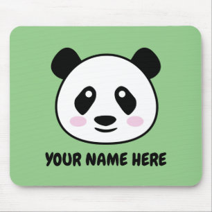 Mousepad Mouse personalizado com desenho fofo de urso panda