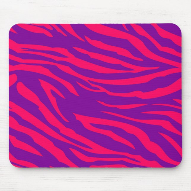 Mousepad Mouse Personalizado de Impressão de Zebra Roxa Ros (Frente)