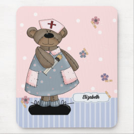 Mousepad Mouse personalizado do Anjo do Urso Justo para Enf