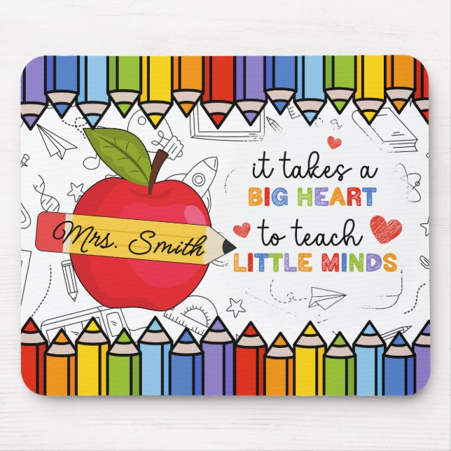 Mousepad Mouse Personalizado para Professores (Frente)
