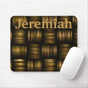 Mousepad Mouse Personalizado por Threads Metálicos Dourado