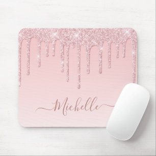Mousepad mouse pink pink glitter drid