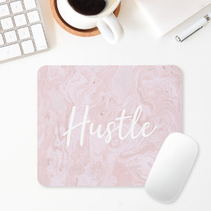 Mousepad Mouse rosa moderno do Hustle Marble