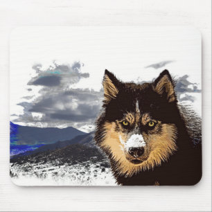 Mousepad Mouse Siberian Husky