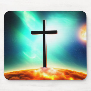 Mousepad Mouse Spacescape das Nuvens de Fiery