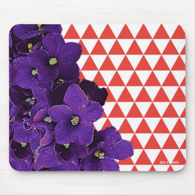 Mousepad Mouse Violeta Africano (Frente)