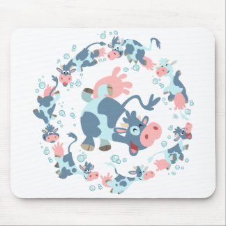 Mousepad Mousemat bonito das vacas de mar dos desenhos