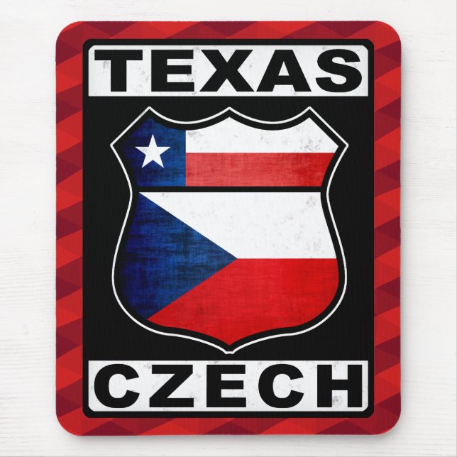 Mousepad Mousemat da América Checa do Texas (Frente)
