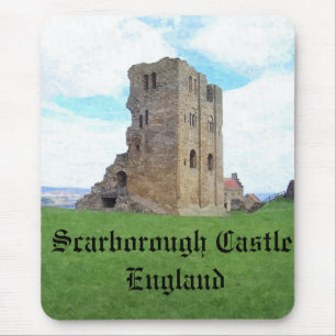 Mousepad Mousemat de Inglaterra do castelo de Scarborough