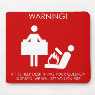 Mousepad Mousemat do serviço de informações
