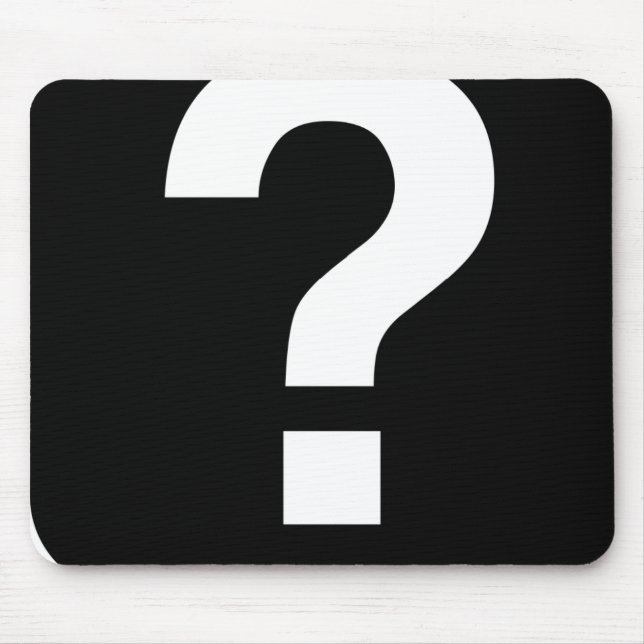 Mousepad Mousemat, Ícone de Ponto de Interrogação (Frente)