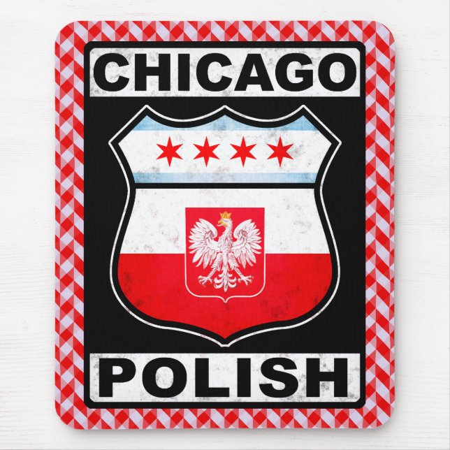 Mousepad Mousemat Polonês de Chicago (Frente)