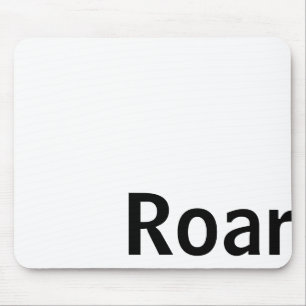 Mousepad mousepad/branco do "rugido" de n